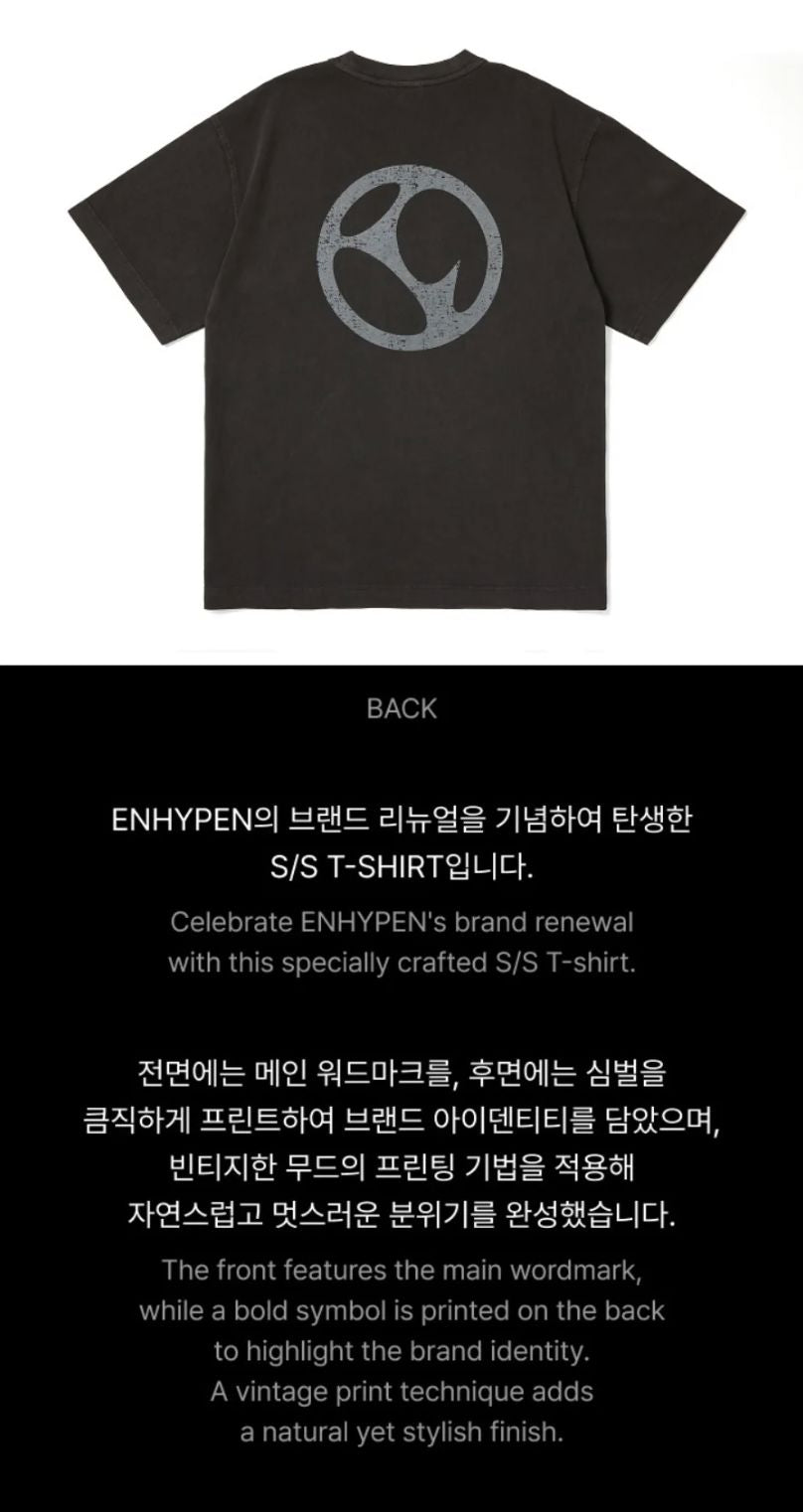 ENHYPEN - T-SHIRT (BRAND RENEWAL OFFICIAL MD)
