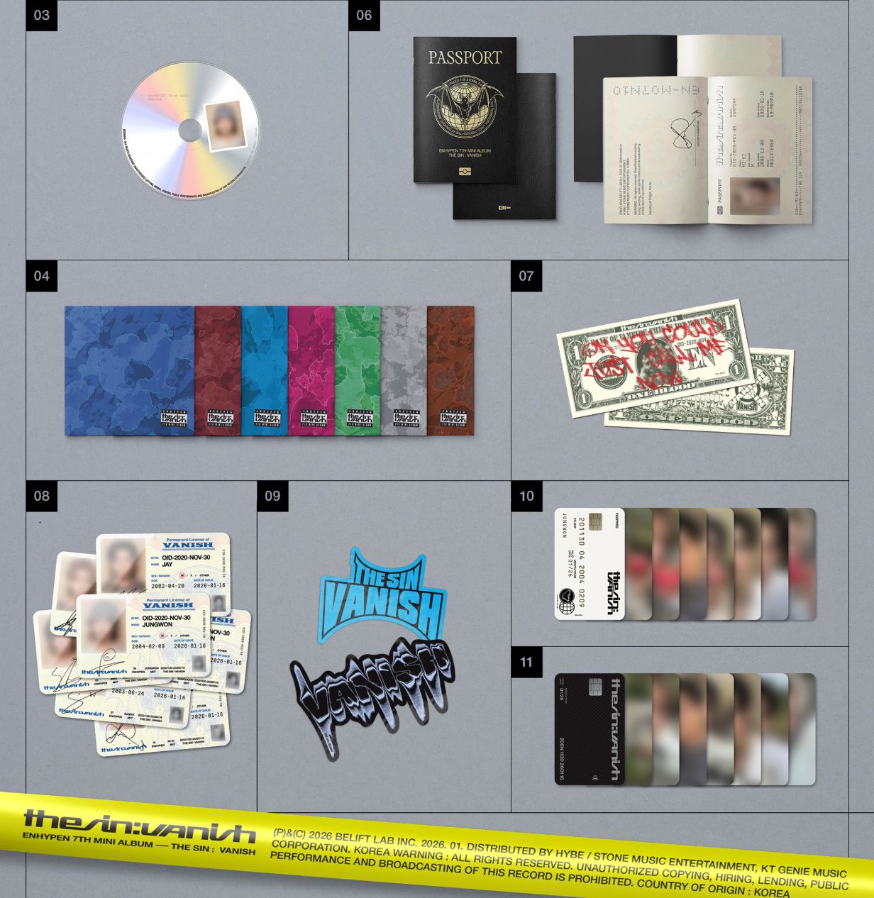 ENHYPEN - THE SIN: VANISH (FUGITIVES VER.) + Apple Music Gift Nolae