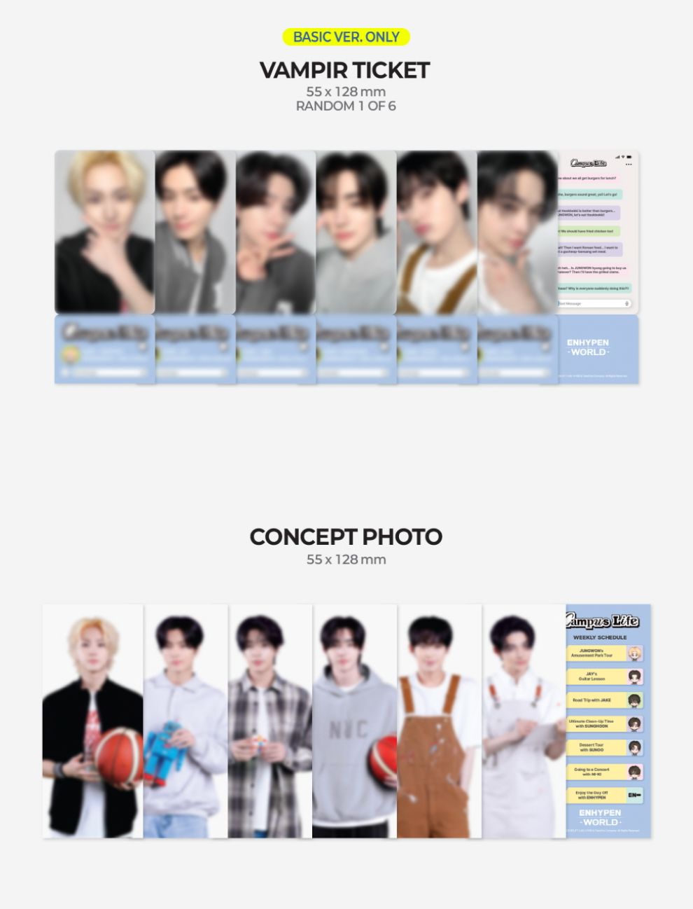 ENHYPEN - WORLD COUPON CARD COLLECTION (CAMPUS LIFE VER.) Nolae
