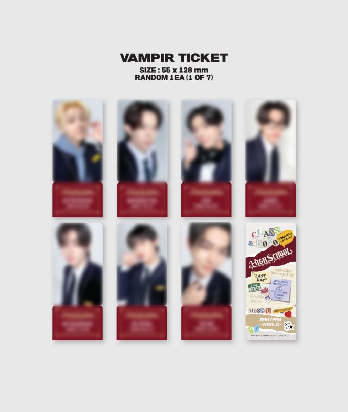ENHYPEN - WORLD COUPON CARD COLLECTION (HIGH SCHOOL VER.)