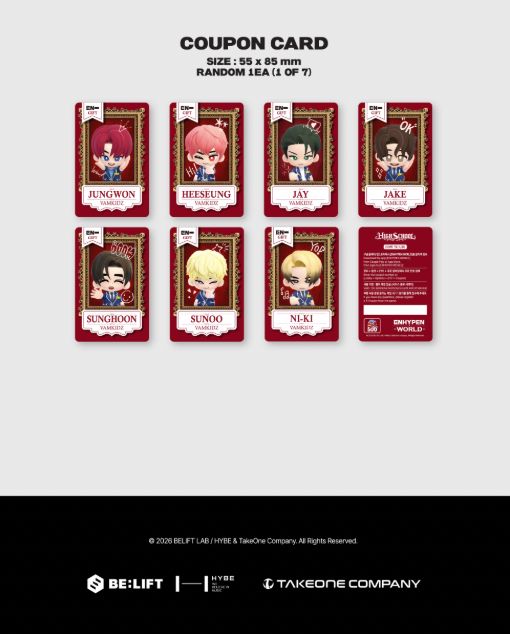 ENHYPEN - WORLD COUPON CARD COLLECTION (HIGH SCHOOL VER.) Nolae