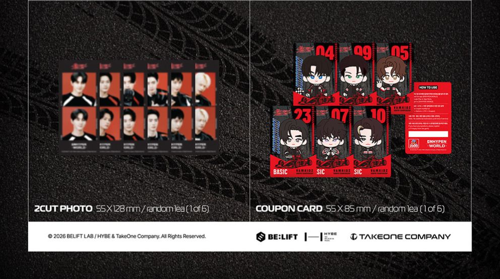 ENHYPEN - WORLD COUPON CARD COLLECTION (SPEED RACER VER.)