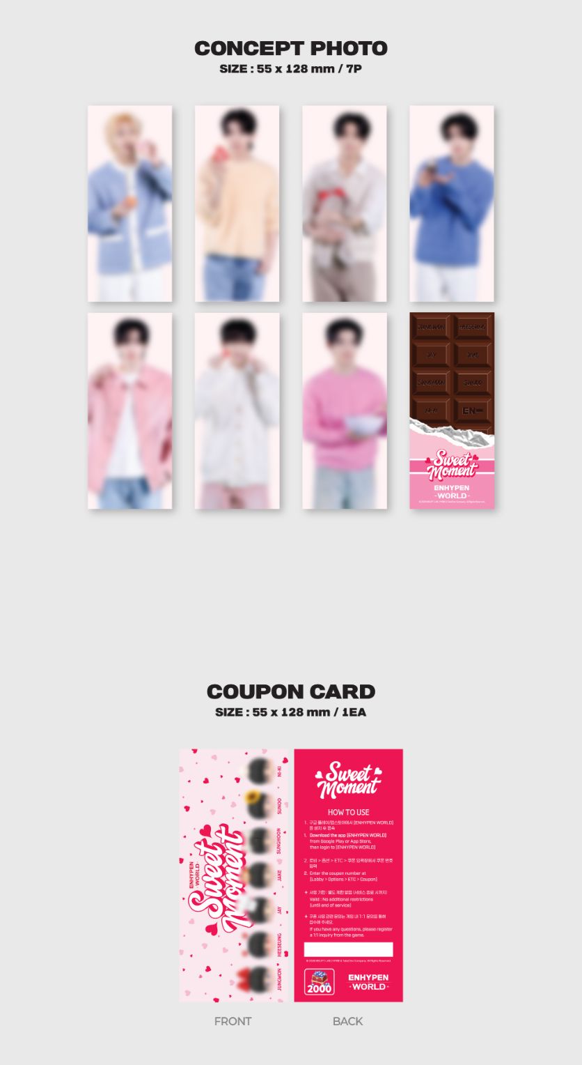 ENHYPEN - WORLD COUPON CARD COLLECTION (SWEET MOMENT VER.) Nolae
