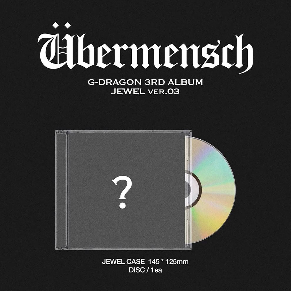 G-DRAGON - ÜBERMENSCH (JEWEL VER.) + Aladin Photocard Nolae