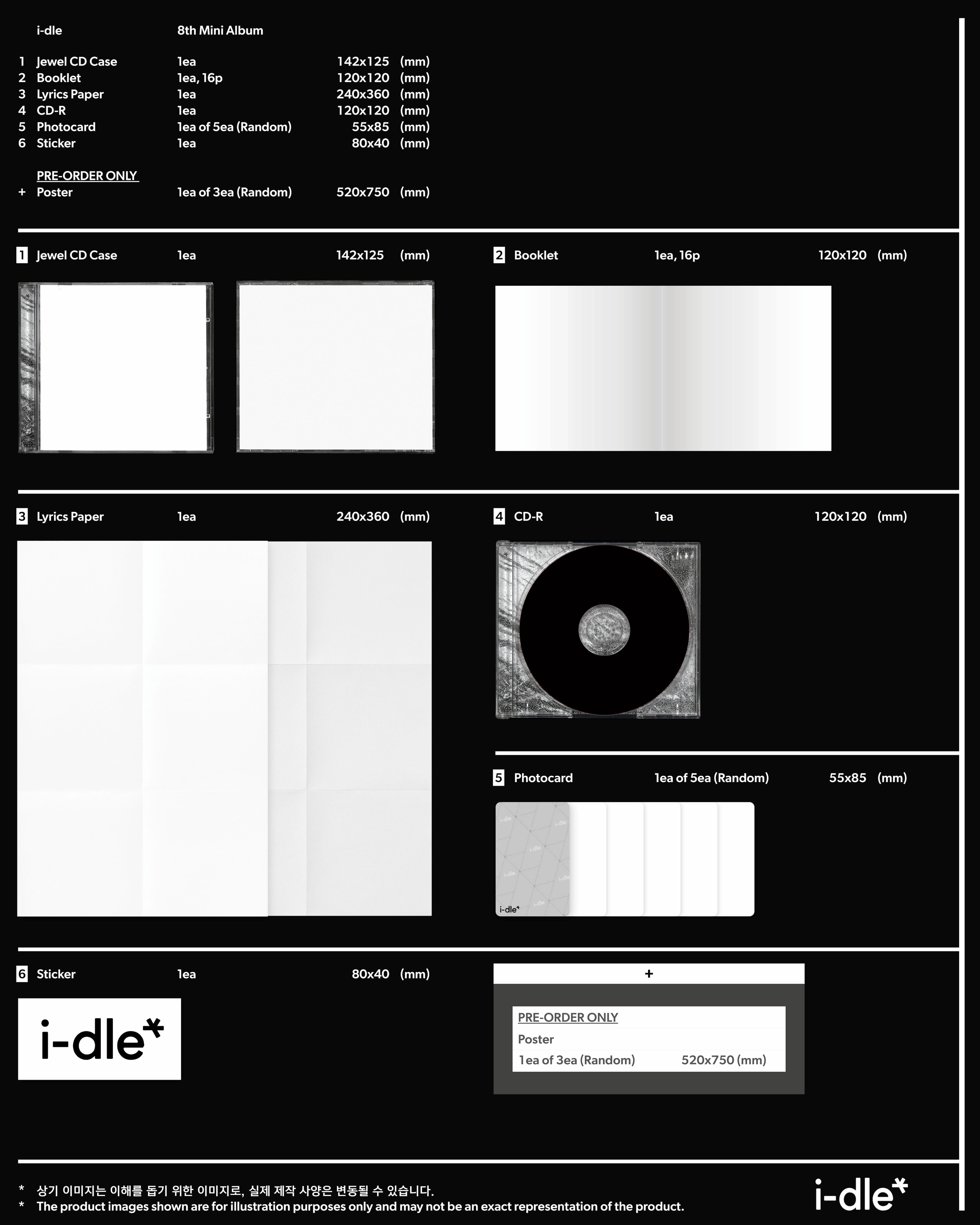 I-DLE - 8TH MINI ALBUM (SPECIAL JEWEL VER.) + Weverse Gift Nolae