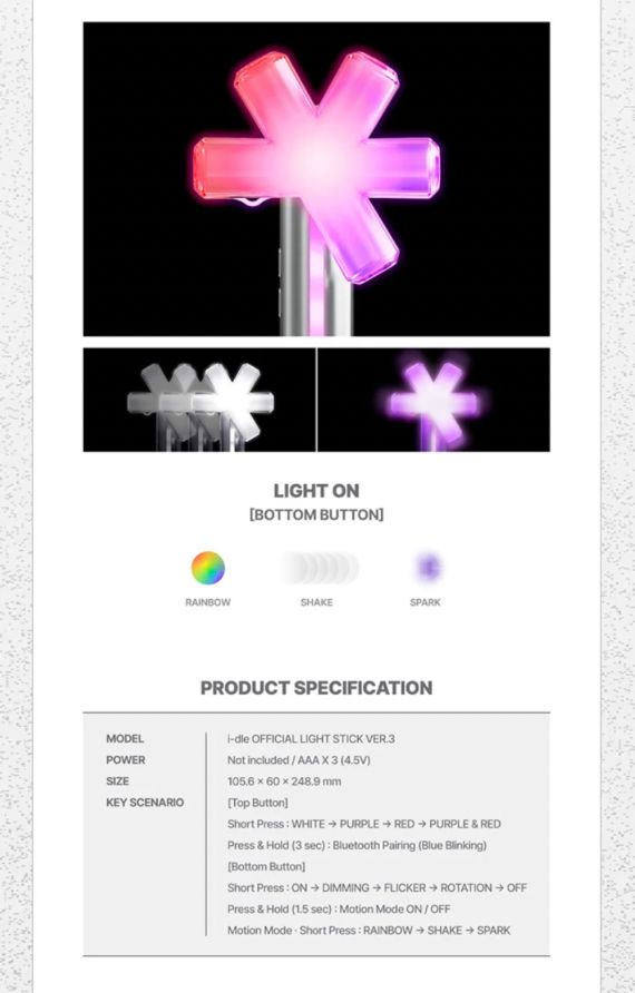I-DLE - OFFICIAL LIGHT STICK VER. 3