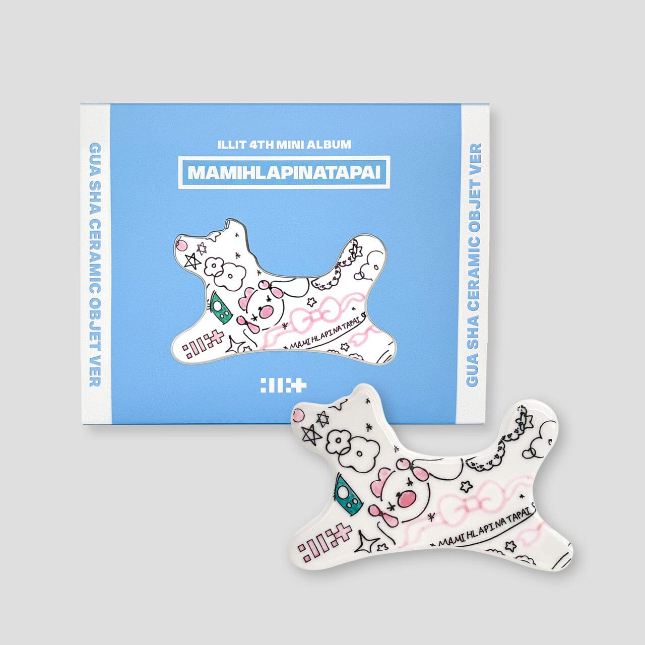【シリアル付】ILLIT MAMIHLAPINATAPAI 9形態セット ILLIT - MAMIHLAPINATAPAI (GUA SHA CERAMIC OBJET VER.)