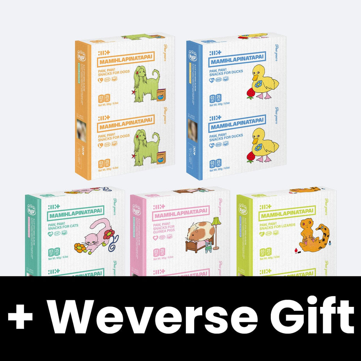 ILLIT - MAMIHLAPINATAPAI (PAW PAW VER.) SET + Weverse Gift