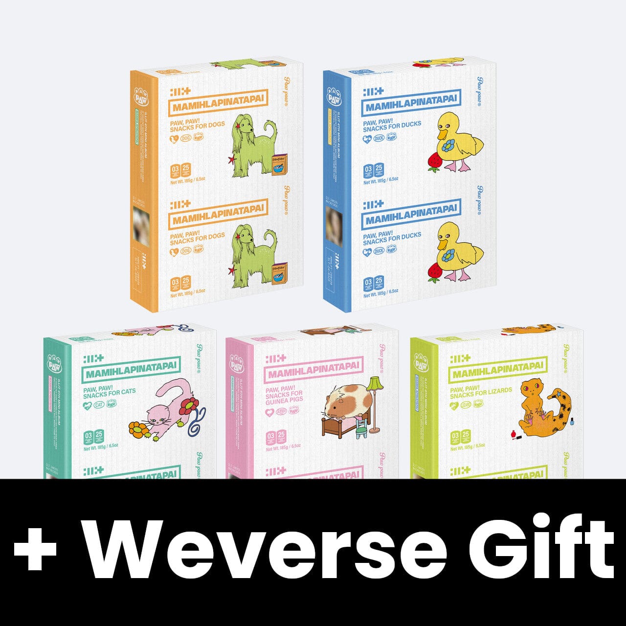 ILLIT - MAMIHLAPINATAPAI (PAW PAW VER.) SET + Weverse Gift Nolae