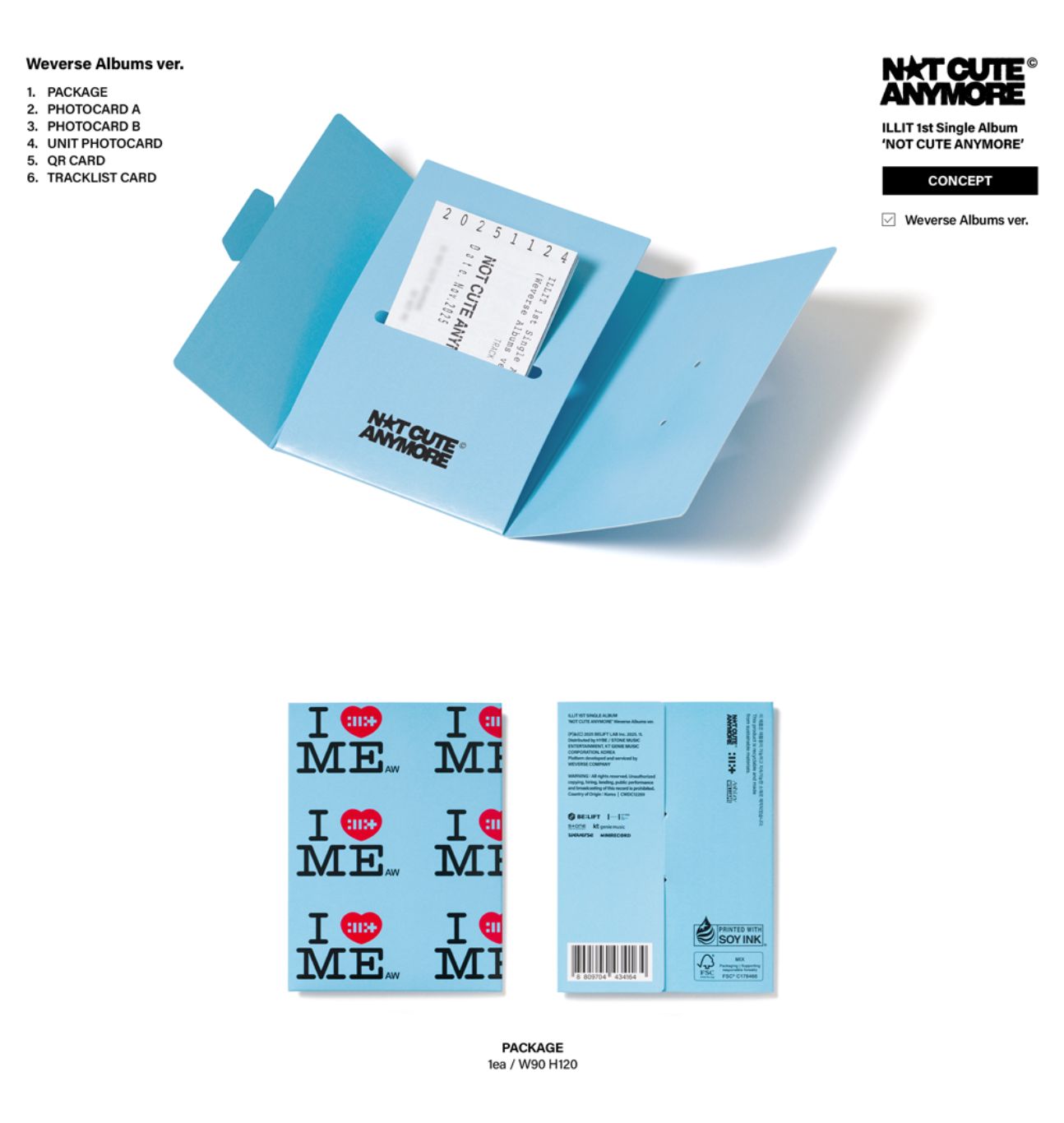 ILLIT NOT CUTE ANYMORE weverse ラキドロ 15枚 ILLIT - NOT CUTE ANYMORE (WEVERSE ALBUMS VER.)