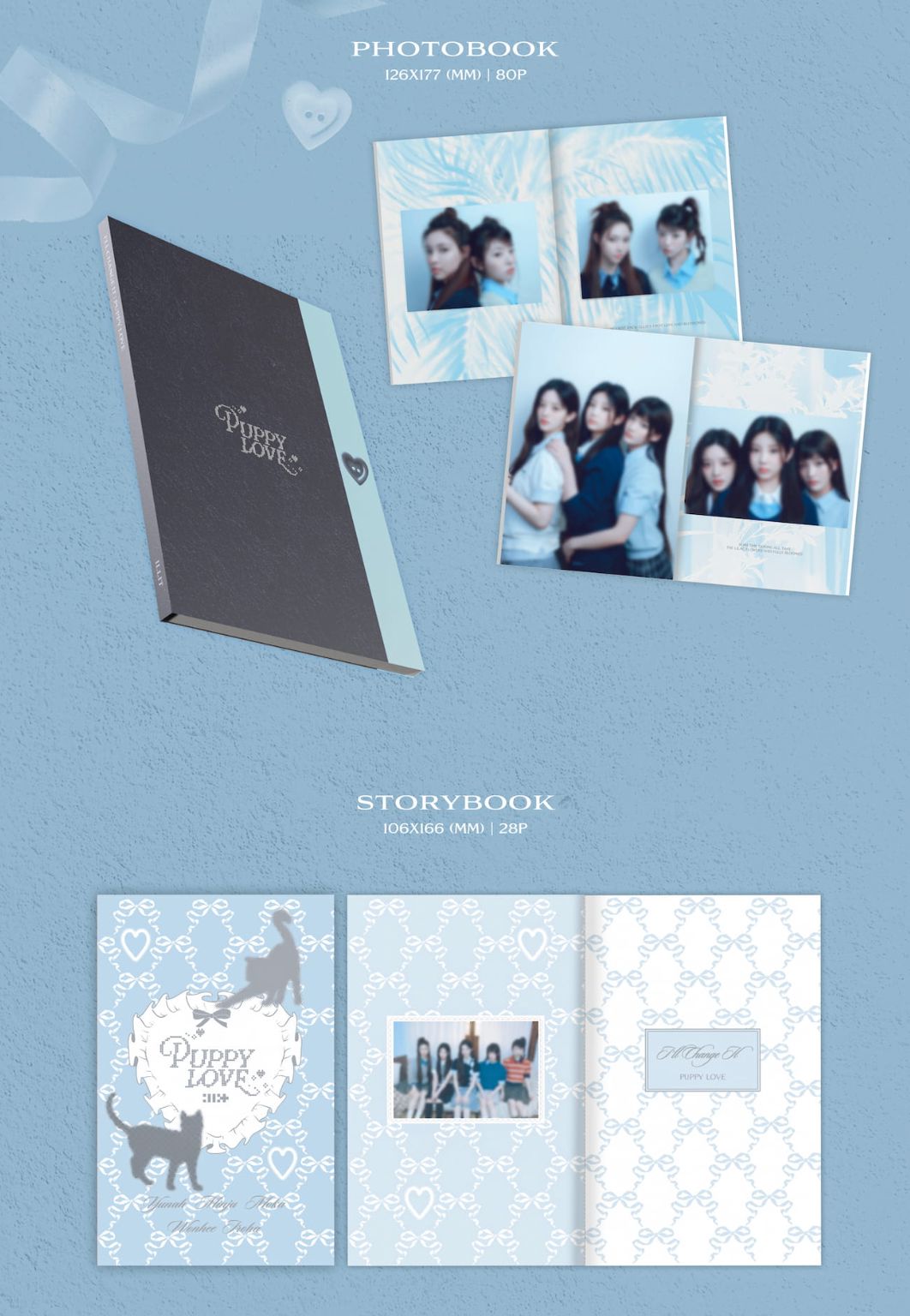 ILLIT - PHOTOBOOK (I'LL CHANGE IT : PUPPY LOVE) + Weverse Gift Nolae