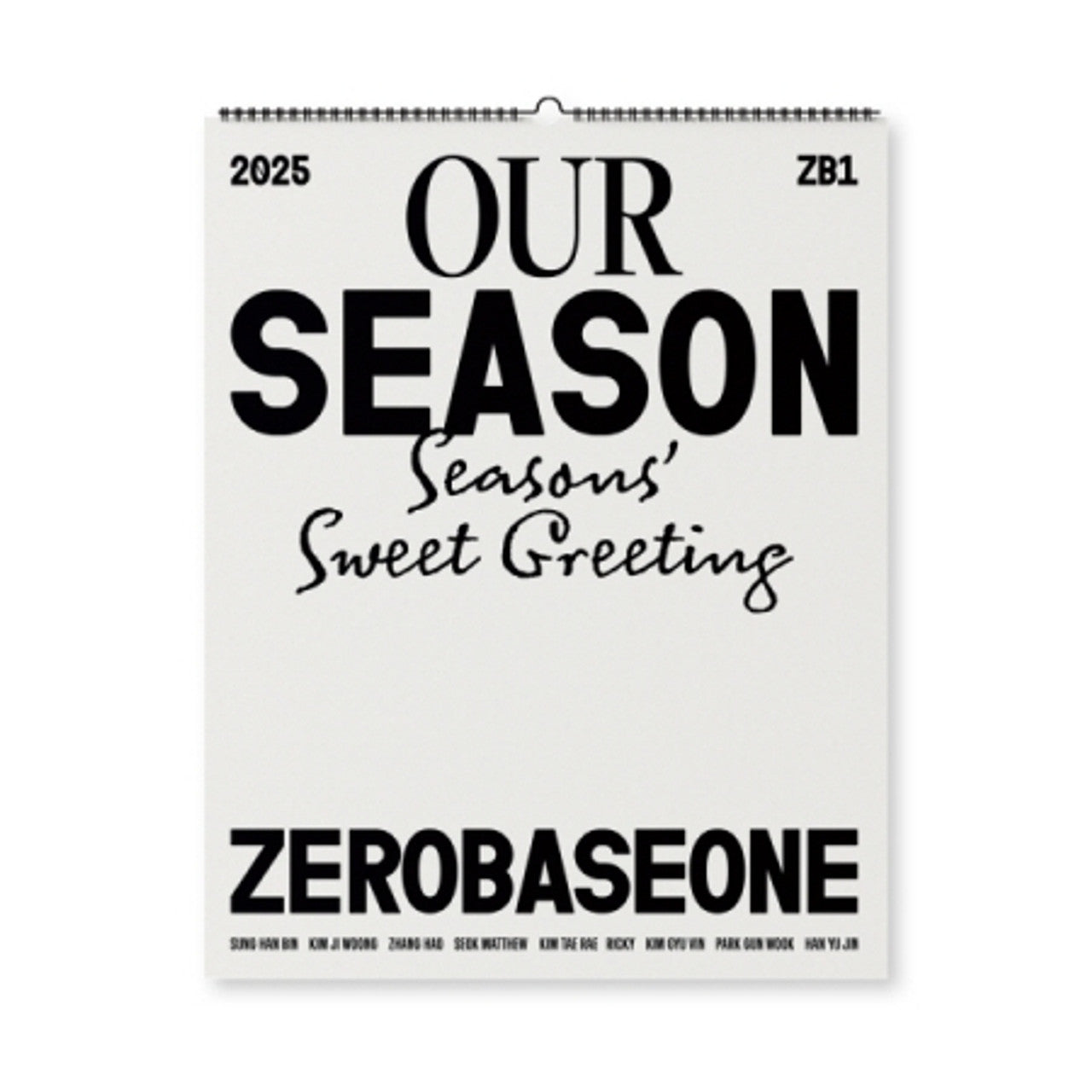 ZB1 - WALL CALENDAR 2025 (OUR SEASON : SEASONS' SWEET GREETING)