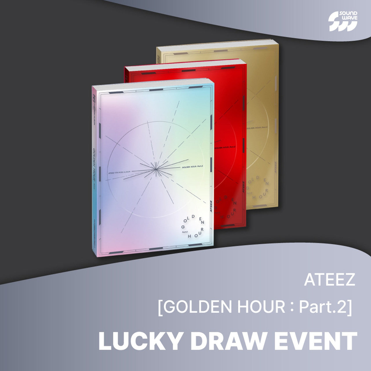 ATEEZ - GOLDEN HOUR: PART.2 + Soundwave Lucky Draw Photocard