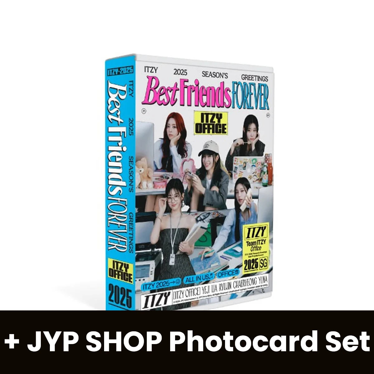 ITZY - 2025 SEASON'S GREETINGS (BEST FRIENDS FOREVER) + JYP SHOP Photocard Set