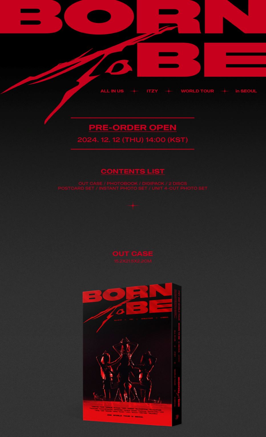 ITZY - 2ND WORLD TOUR 'BORN TO BE' IN SEOUL (BLU-RAY/ DVD) Nolae