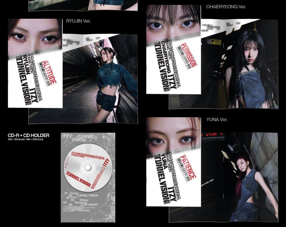 ITZY - TUNNEL VISION (MEMBER VER.) + FANS SHOP Photocard