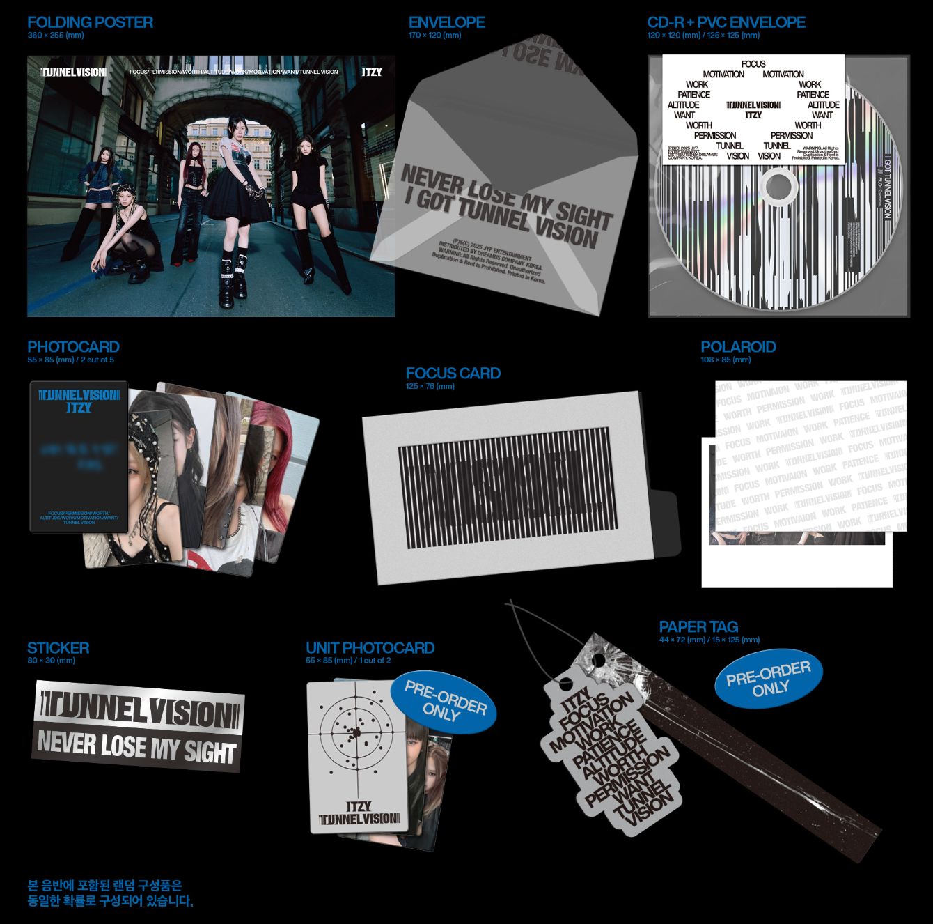 ITZY - TUNNEL VISION (PHOTOBOOK VER.) + FANS SHOP Photocard Nolae