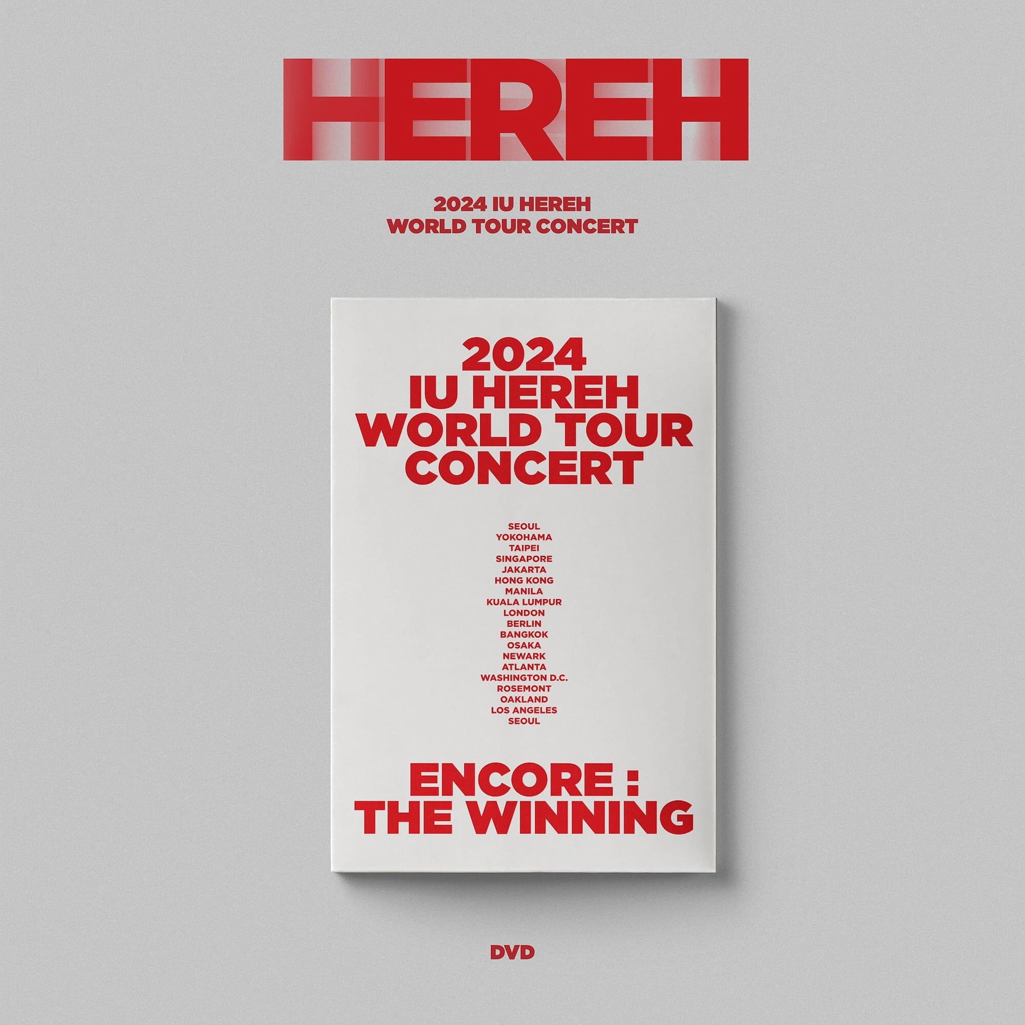 IU HEREH WORLD TOUR CONCERT ブルーレイの付属品 IU - HEREH [2024 World Tour Concert - Blu-ray + DVD Set] - K