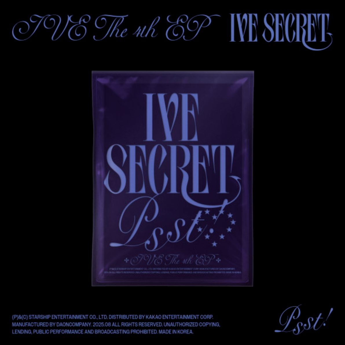 IVE - IVE SECRET (STANDARD & LOVED IVE SET) + Starship Square Photocards Nolae