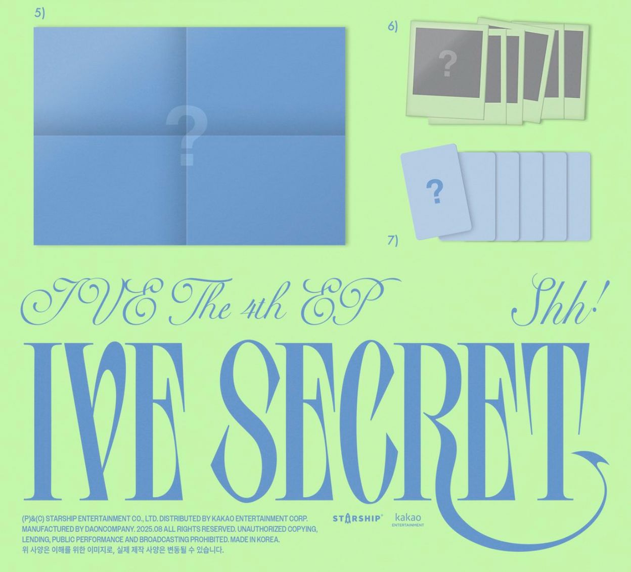 IVE - IVE SECRET + Starship Square Photocards Nolae