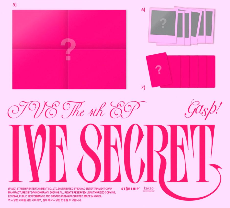 IVE - IVE SECRET + Starship Square Photocards Nolae