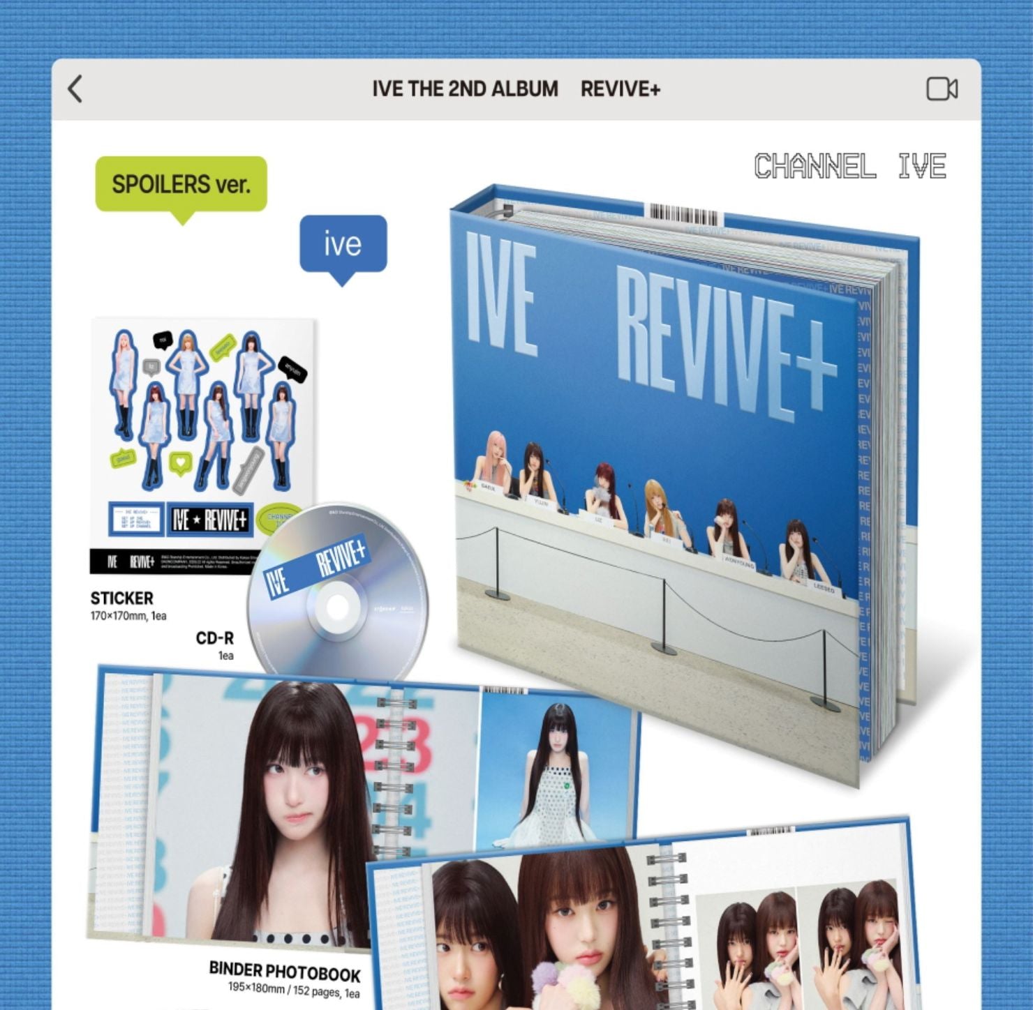 IVE - REVIVE+ (SPOILERS VER.) + Apple Music Photocard Nolae