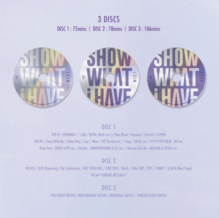 IVE - THE 1ST WORLD TOUR 'SHOW WHAT I HAVE' (DVD/ BLU-RAY/ KIT) + Starship Photocard Nolae