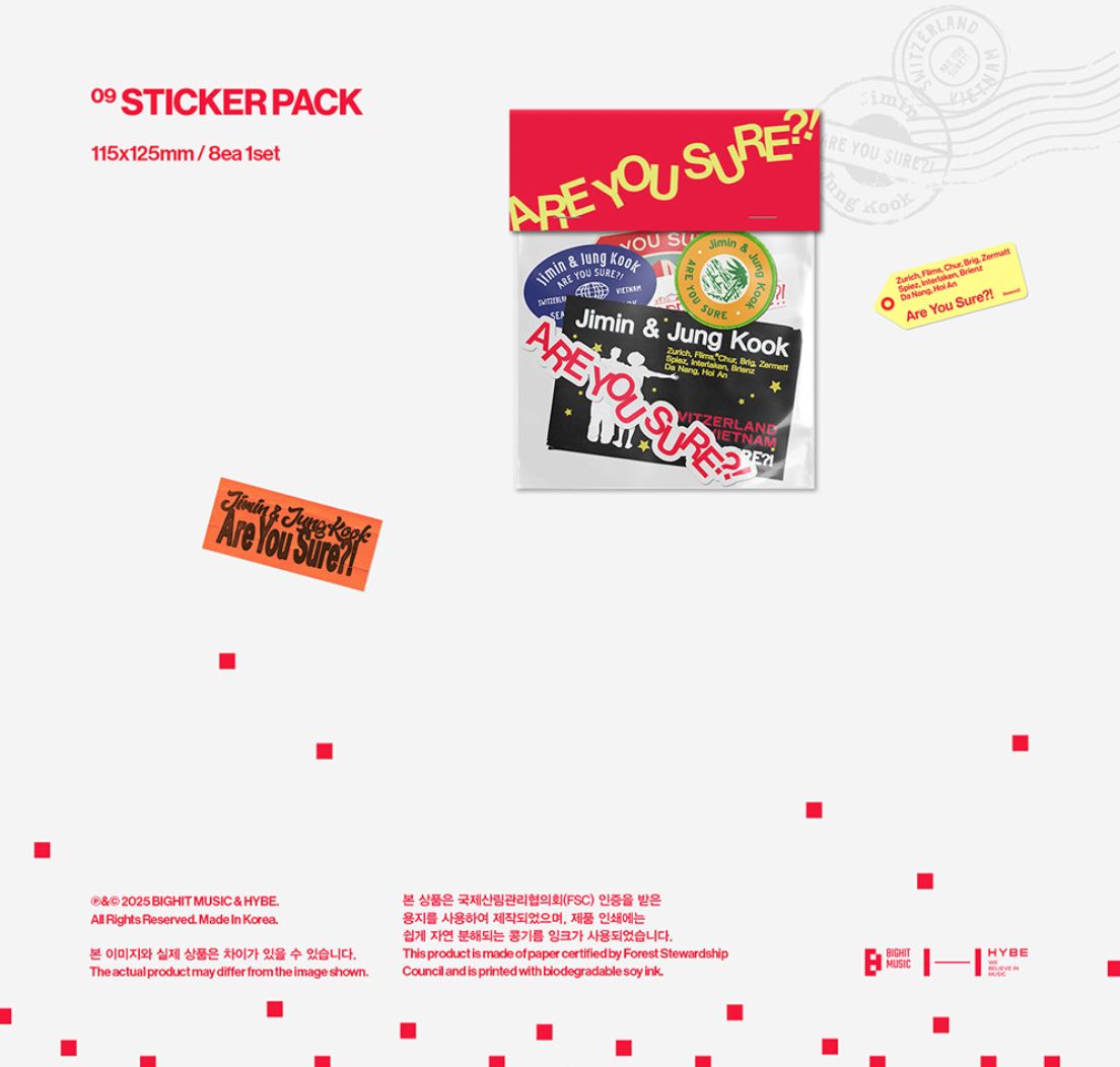 JIMIN X JUNGKOOK (BTS) - ARE YOU SURE?! SEASON2 (PHOTOBOOK) + Weverse