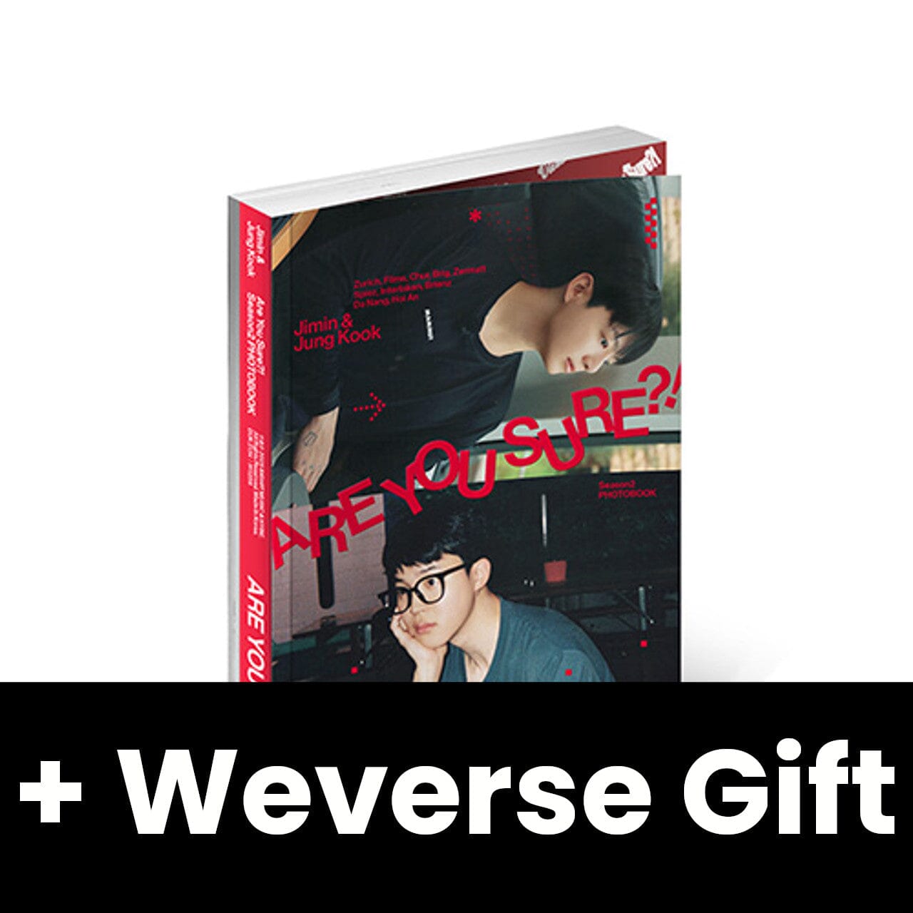 JIMIN X JUNGKOOK (BTS) - ARE YOU SURE?! SEASON2 (PHOTOBOOK) + Weverse Gift Nolae