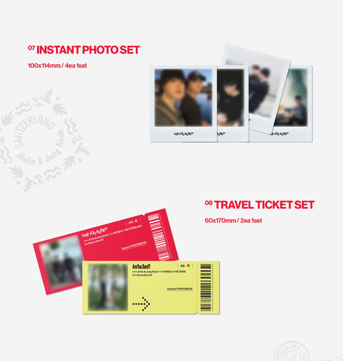 JIMIN X JUNGKOOK (BTS) - ARE YOU SURE?! SEASON2 (PHOTOBOOK) + Weverse