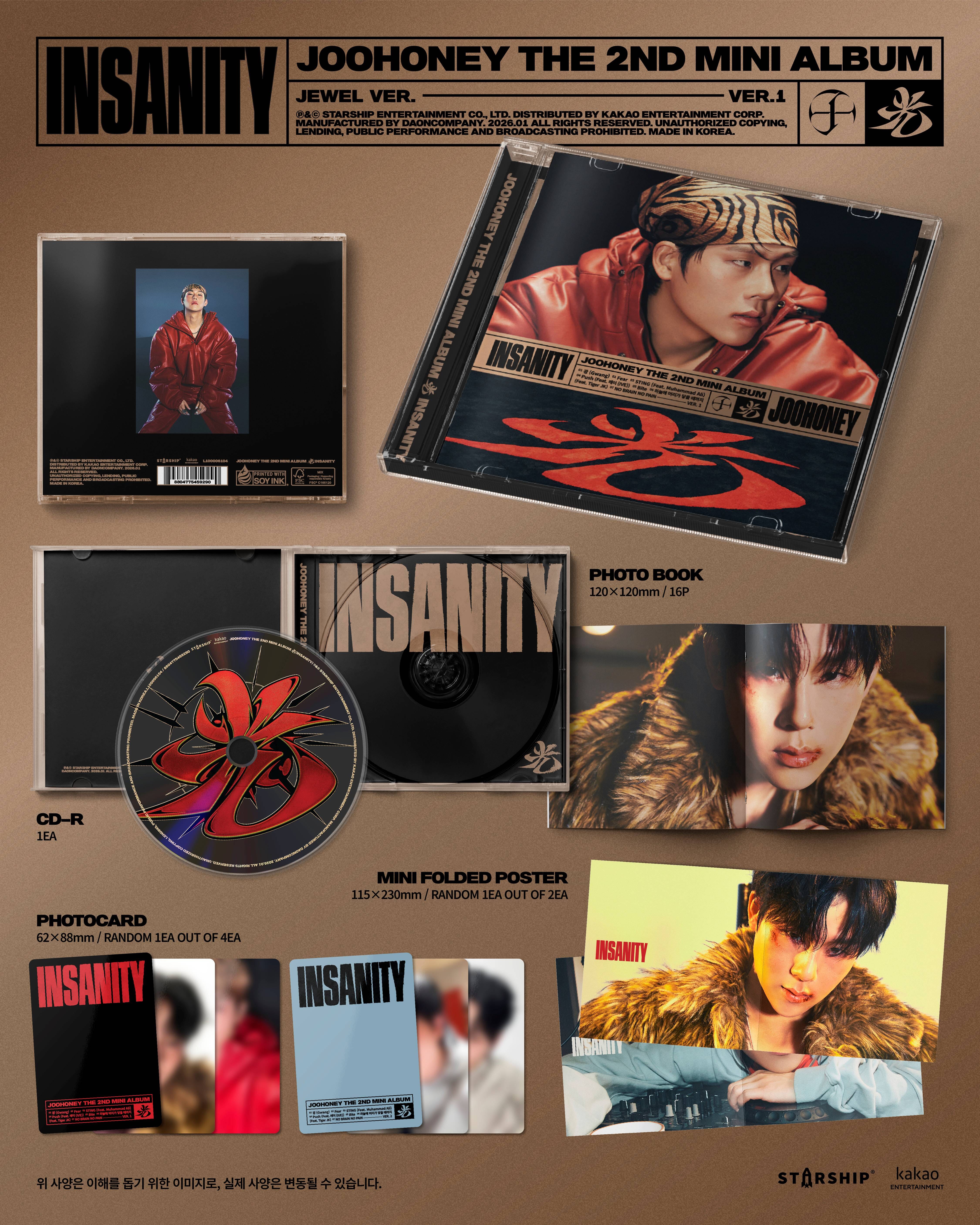 JOOHONEY (MONSTA X) - 光 (INSANITY) (JEWEL VER.) Nolae