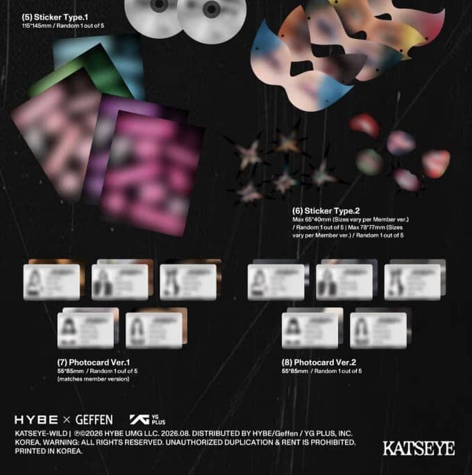 KATSEYE - WILD (MEMBER VER.) SET + Weverse Gift Nolae