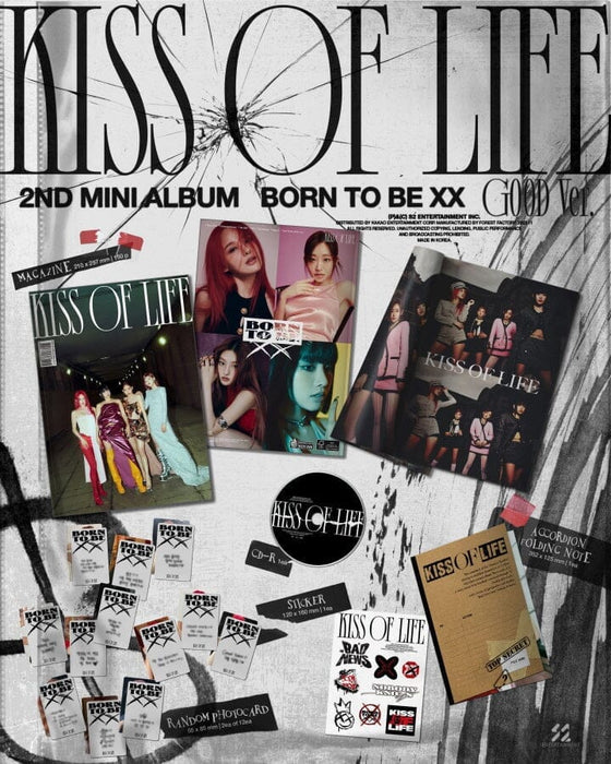 KISS OF LIFE - BORN TO BE XX (2ND MINI ALBUM) + Whosfan Photocard Nolae Kpop