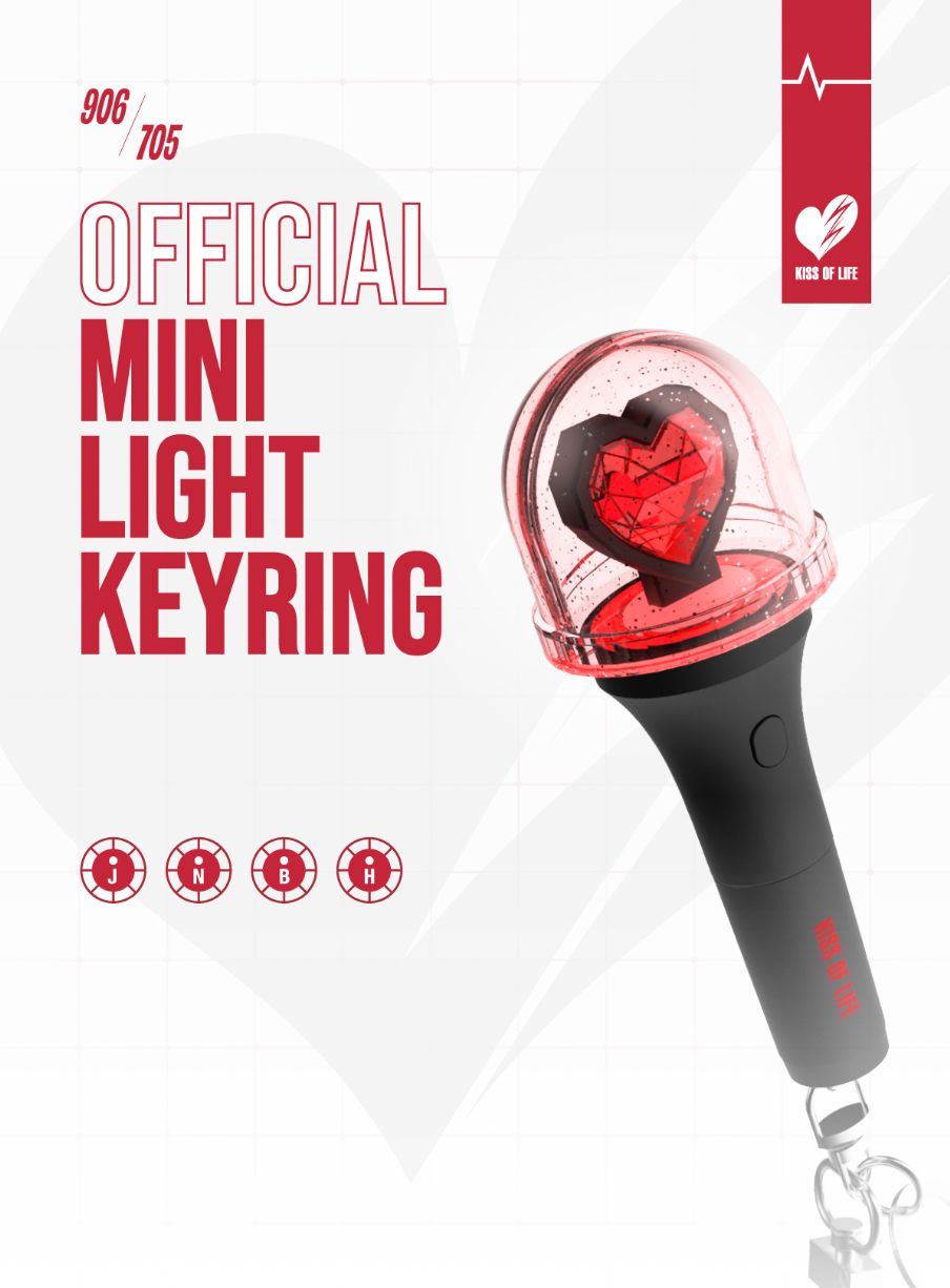 KISS OF LIFE - OFFICIAL MINI LIGHT KEYRING Nolae