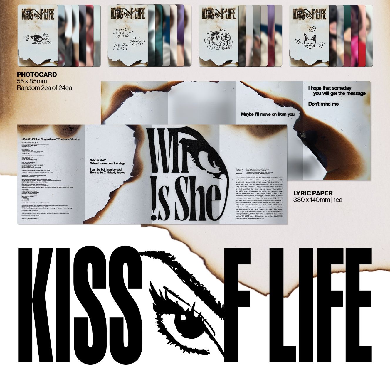KISS OF LIFE - WHO IS SHE (WHO VER.) + Soundwave Photocard