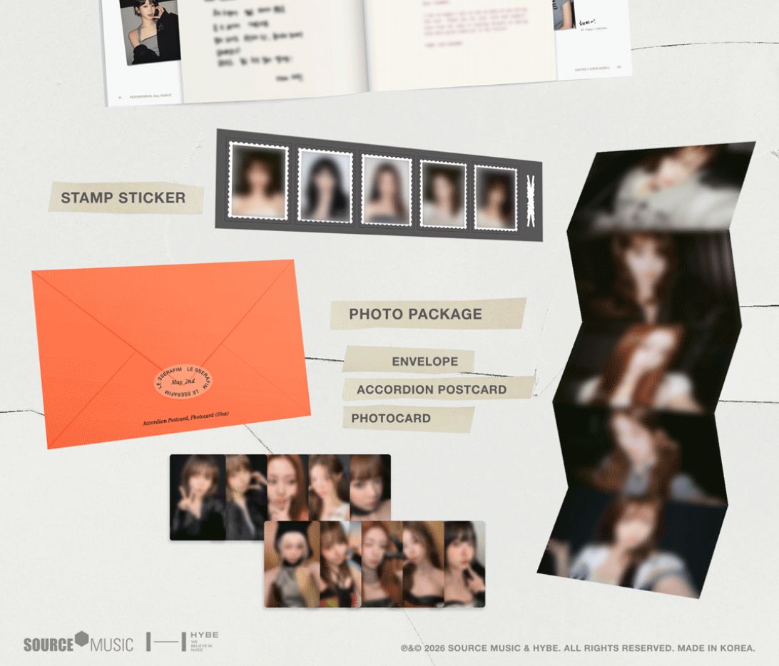 LE SSERAFIM - FILM PHOTOBOOK : DEAR, FEARNOT + Weverse Gift Nolae