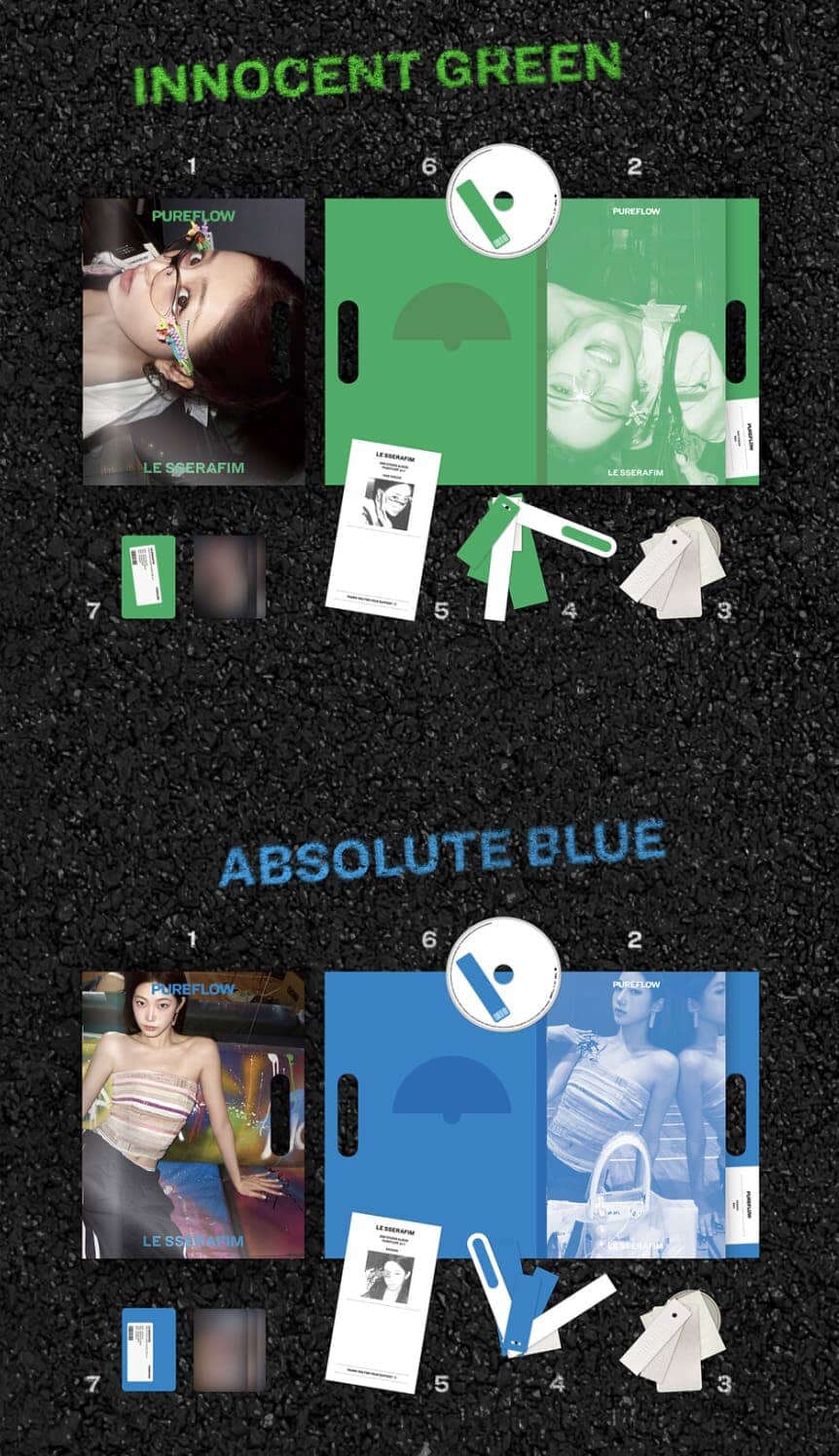 LE SSERAFIM - 'PUREFLOW' PT.1 (COMPACT VER.) + Weverse Gift