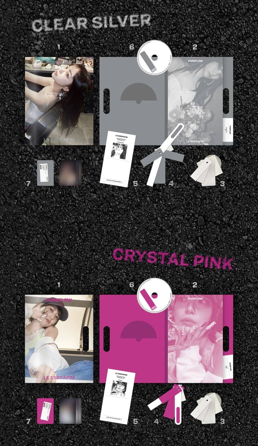 LE SSERAFIM - 'PUREFLOW' PT.1 (COMPACT VER.) + Weverse Gift