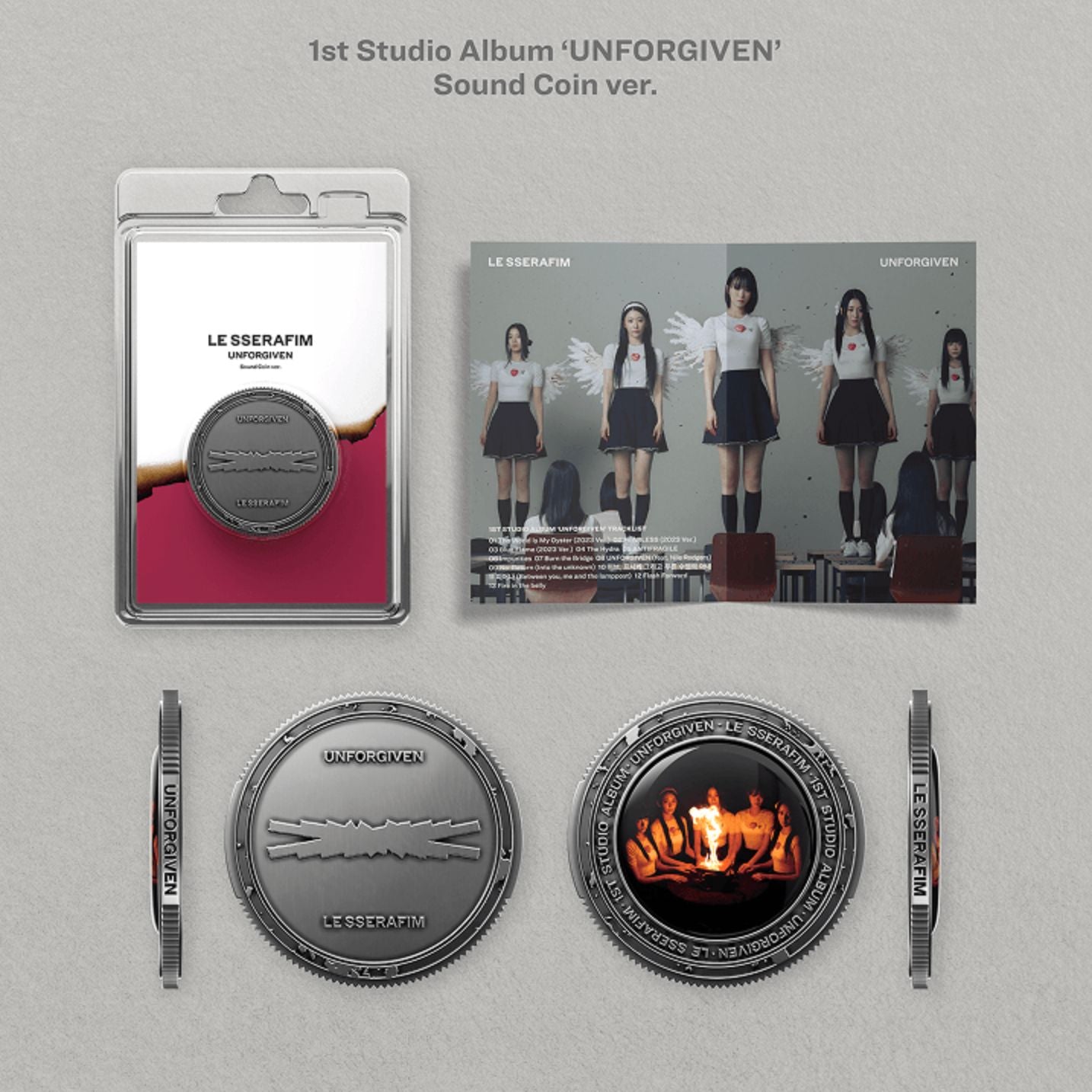 LE SSERAFIM - SOUND COIN ALBUM SET + Weverse Gift