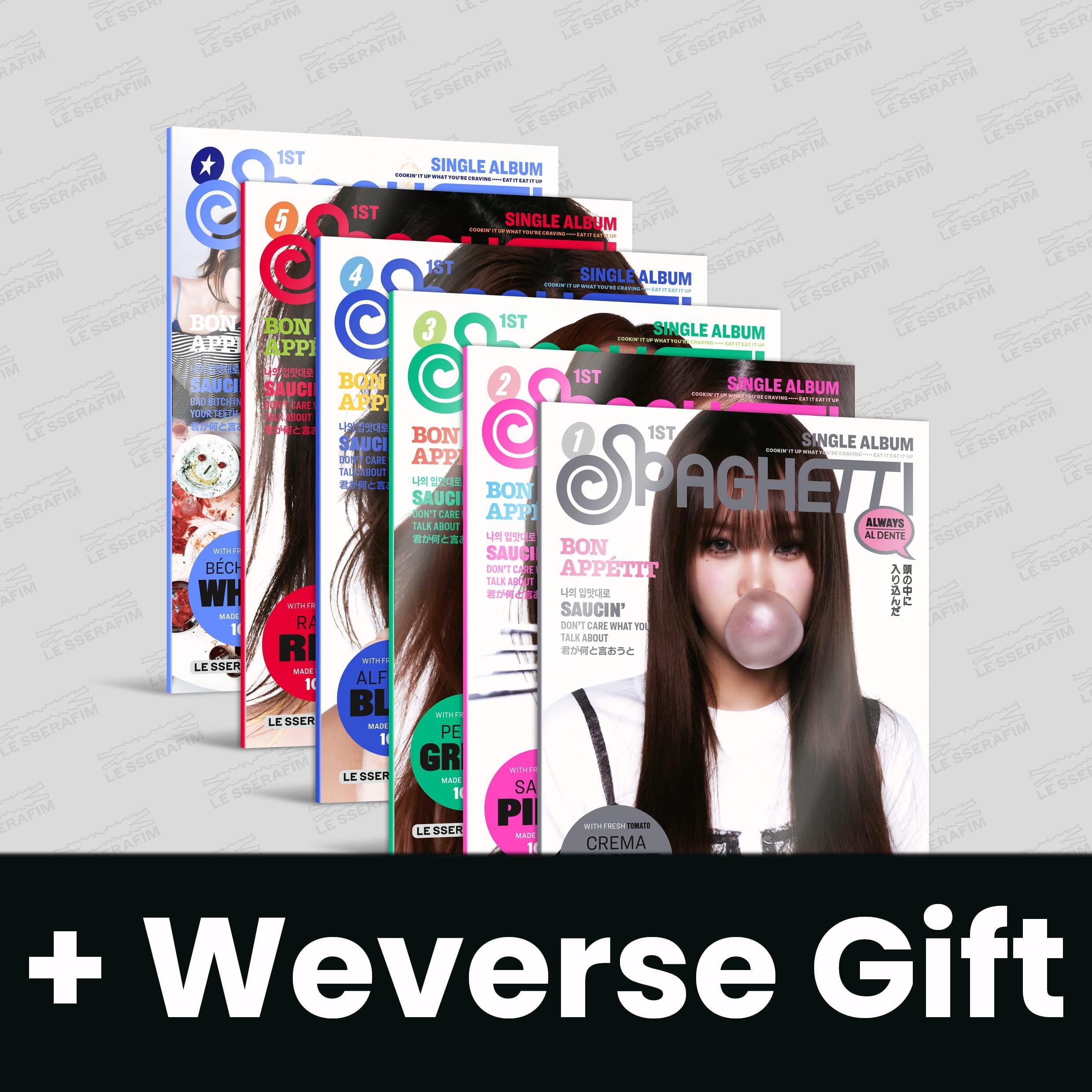 LE SSERAFIM - SPAGHETTI (COMPACT VER.) + Weverse Gift