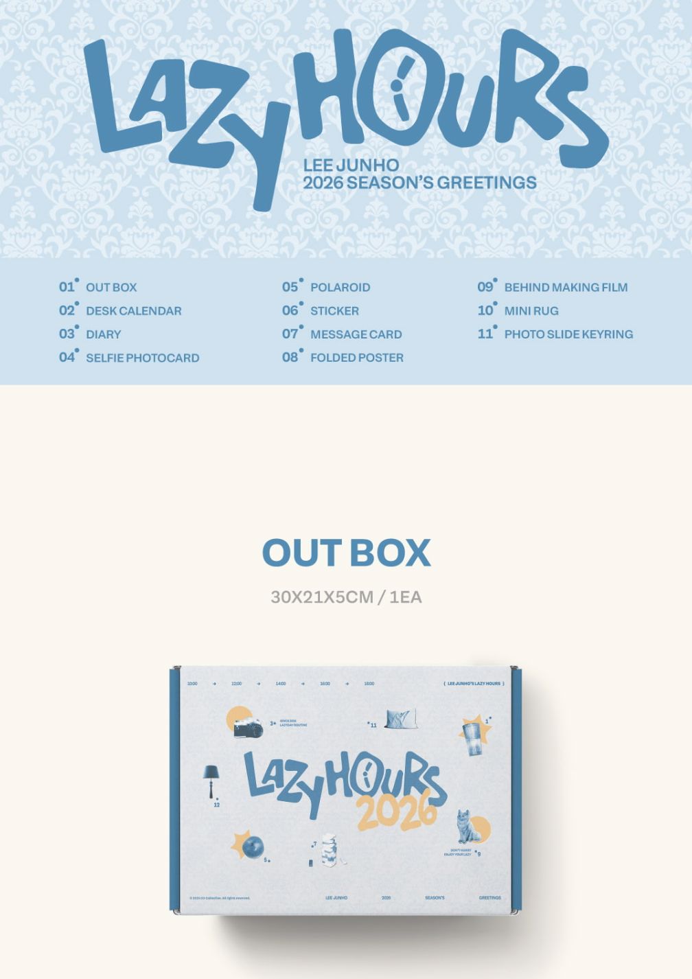 LEE JUNHO (2PM) - 2026 SEASON'S GREETINGS (LAZY HOURS) Nolae