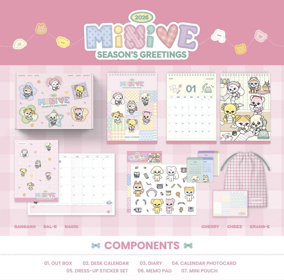 MINIVE - 2026 SEASON’S GREETINGS + POB STARSHIP SQUARE PHOTOCARD Nolae