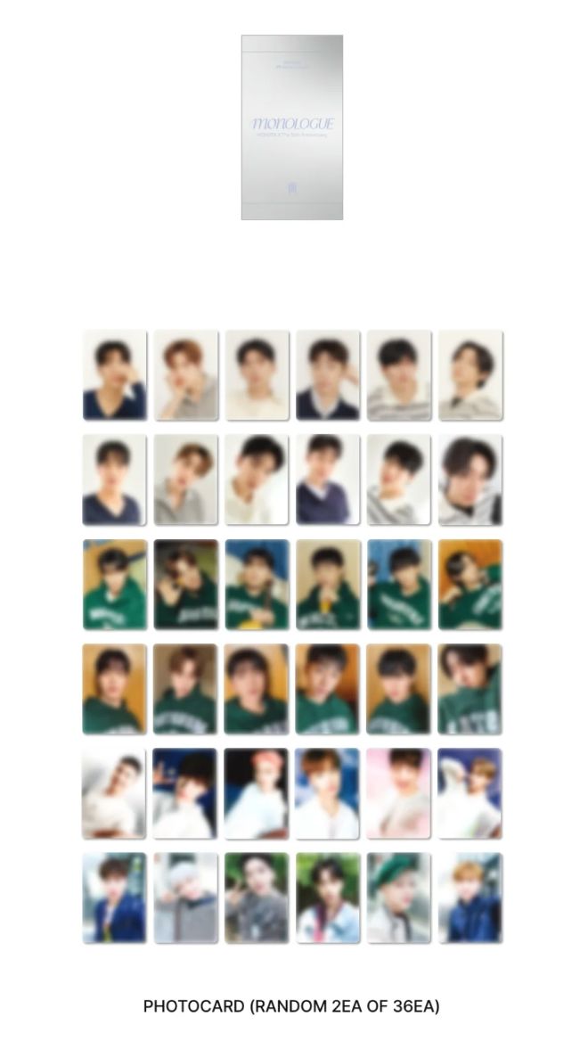MONSTA X - PHOTOCARD & POLAROID SET (MONOLOGUE 'THE 10TH