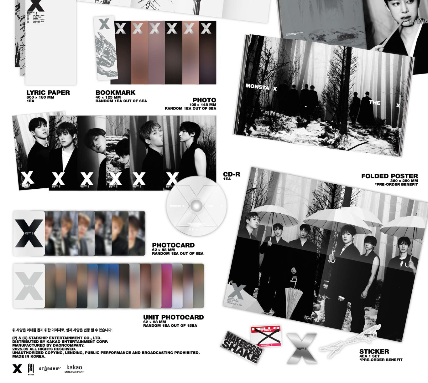 MONSTA X - THE X + Apple Music Photocard Nolae