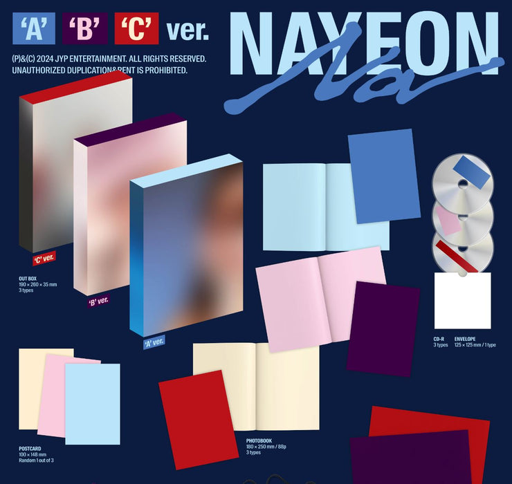 NAYEON (TWICE) - NA (THE 2ND MINI ALBUM) SET + Soundwave Gift Nolae