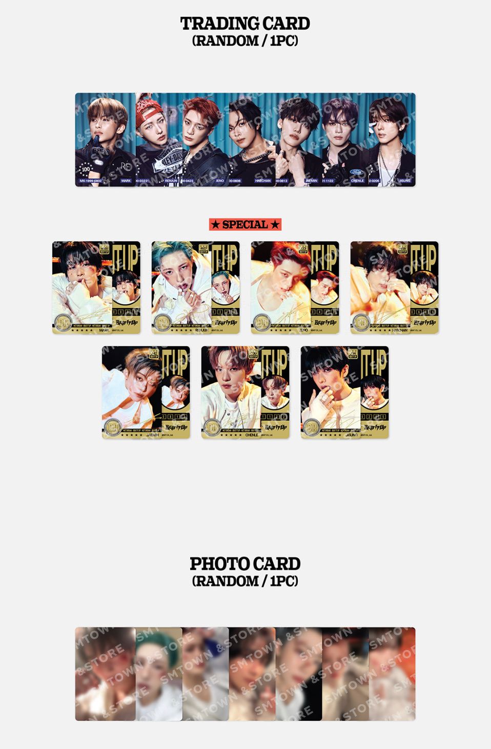 NCT DREAM - RANDOM TRADING CARD SET (6TH MINI ALBUM 'BEAT IT UP' MD)