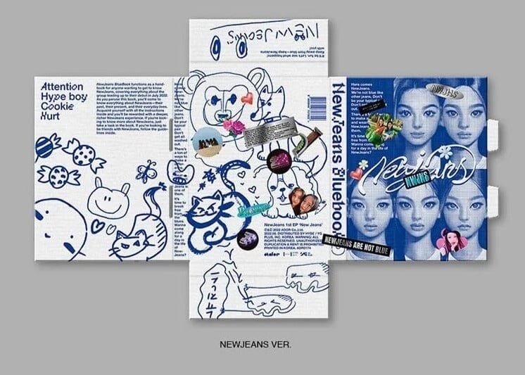 NEWJEANS - [NEW JEANS] (1st EP Album BLUEBOOK NEWJEANS Version) –