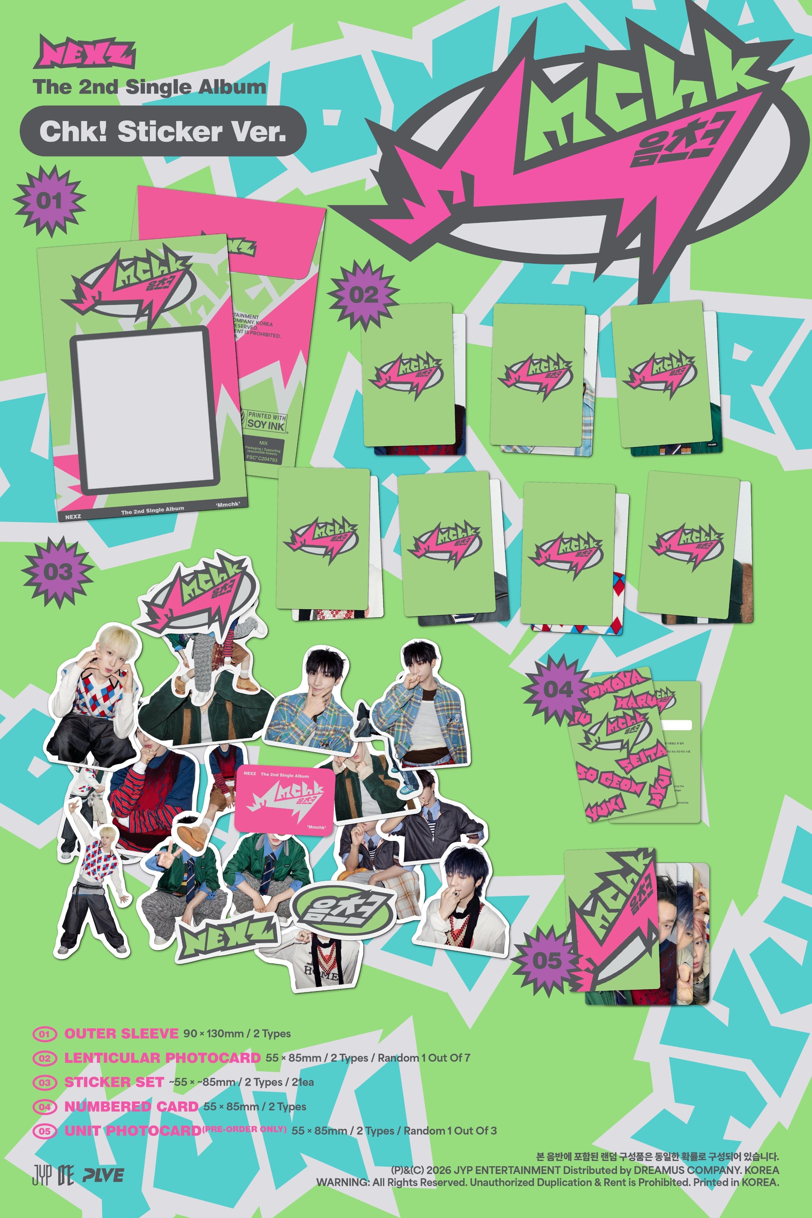 NEXZ - MMCHK (STICKER VER.) Nolae