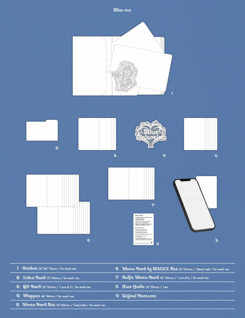 NMIXX - BLUE VALENTINE (PLATFORM ALBUM POCA ALBUM VER.) + Apple Music Photocard Nolae