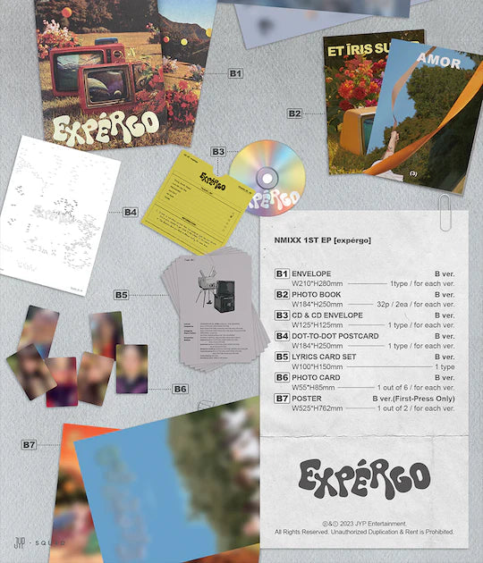 NMIXX - EXPERGO (1ST EP) Photobook Ver. + Makestar Photocard Nolae